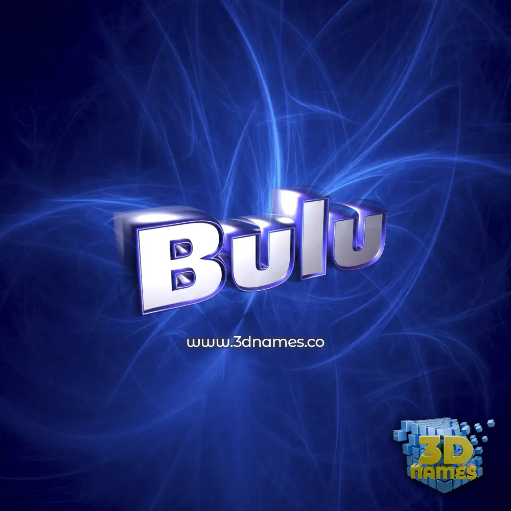 bulu in Plasma style - 3D name wallpaper