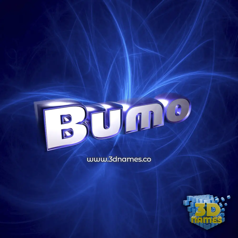 bumo in Plasma style - 3D name wallpaper