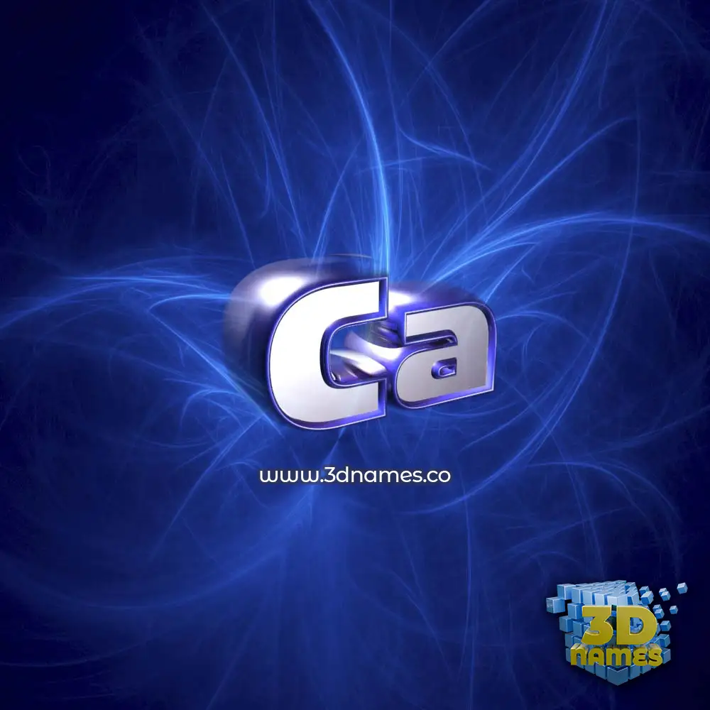 ca in Plasma style - 3D name wallpaper