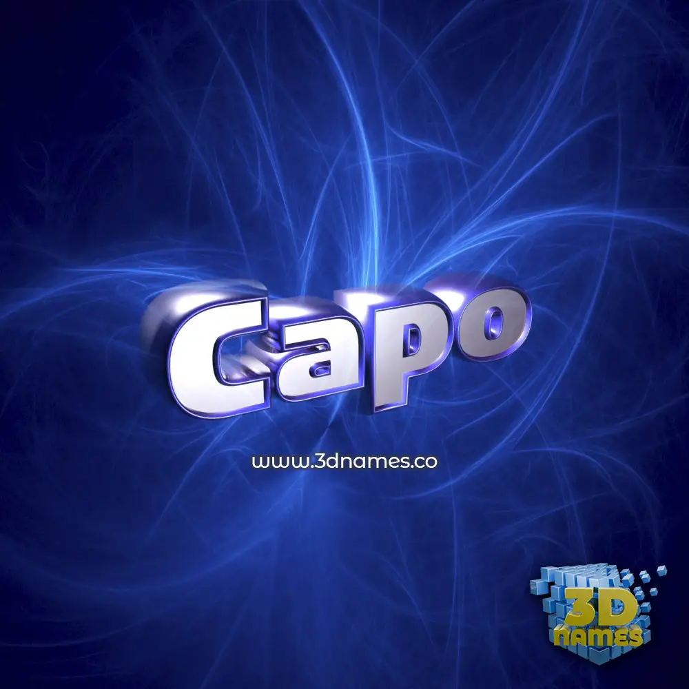 capo in Plasma style - 3D name wallpaper