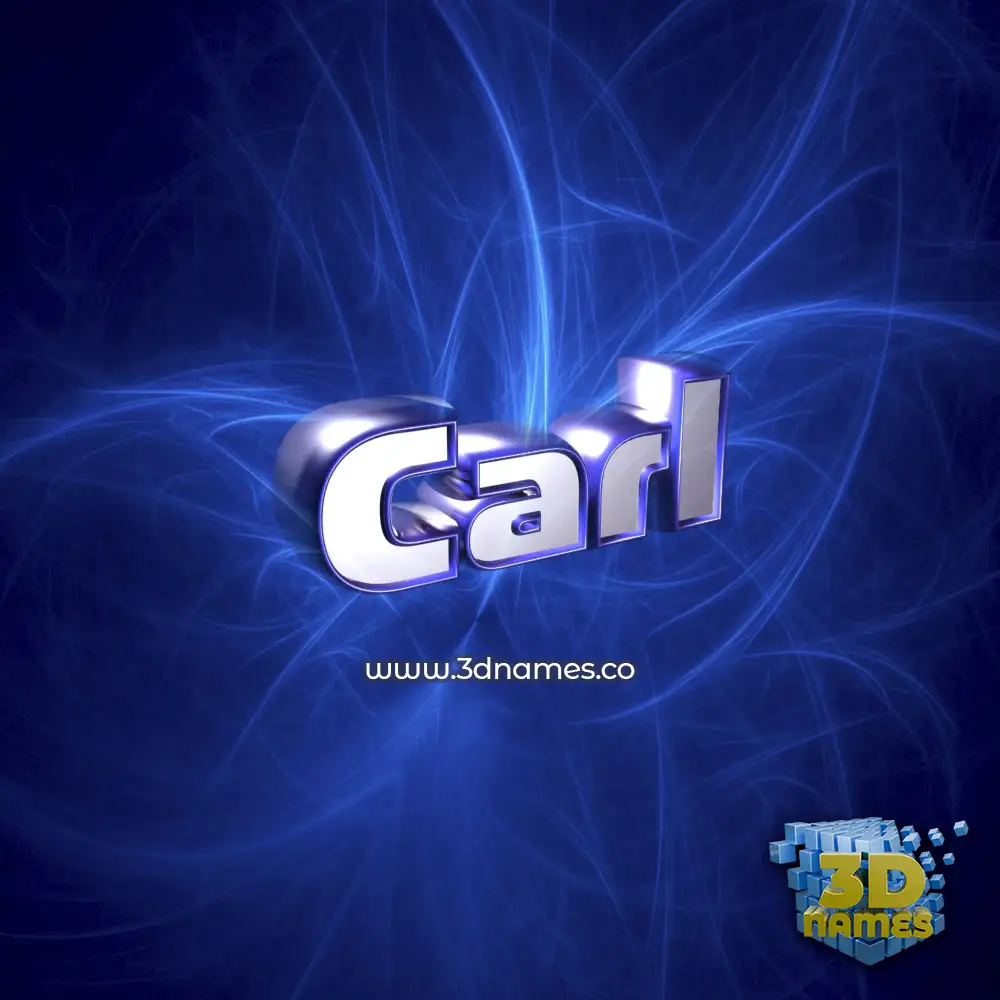carl in Plasma style - 3D name wallpaper