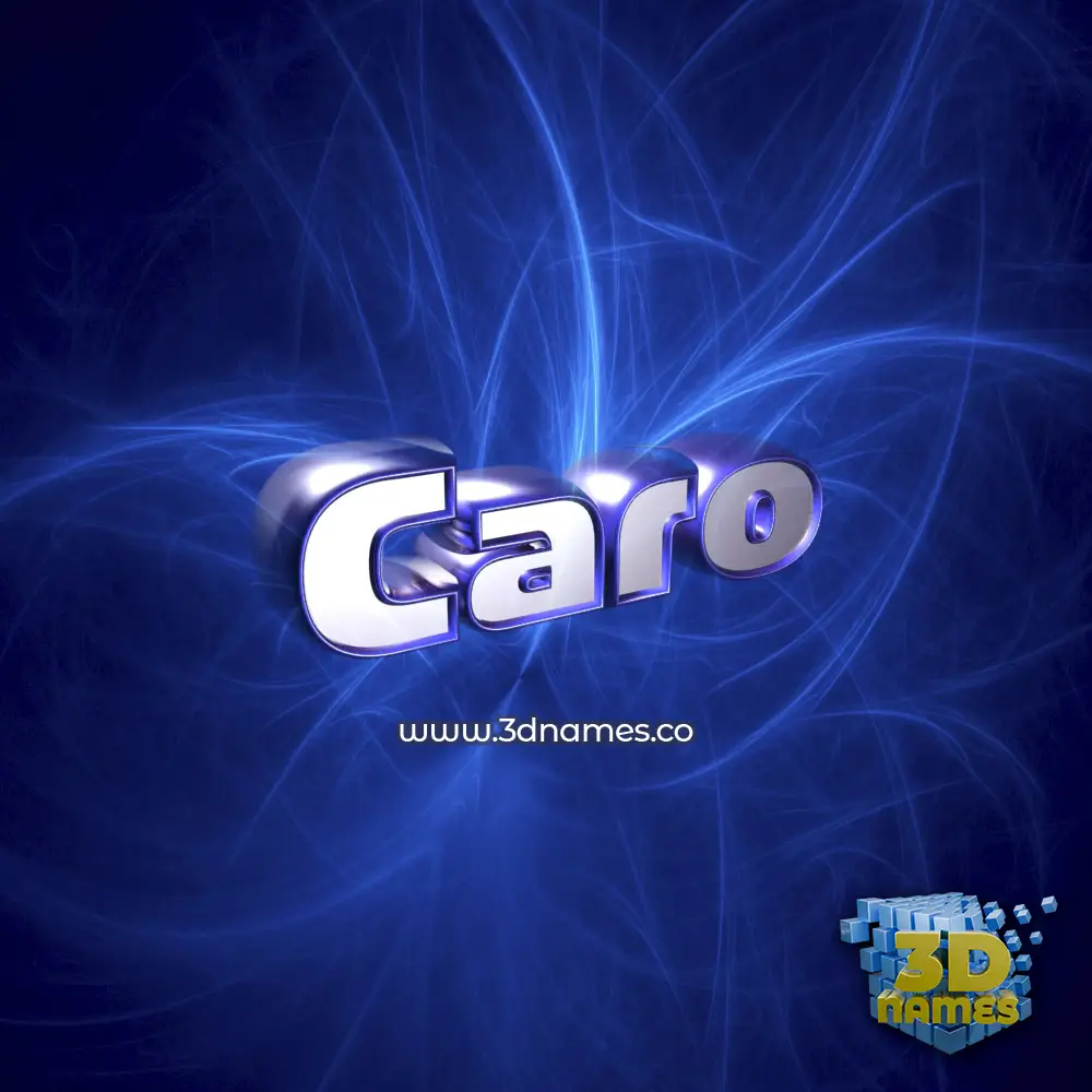 caro in Plasma style - 3D name wallpaper