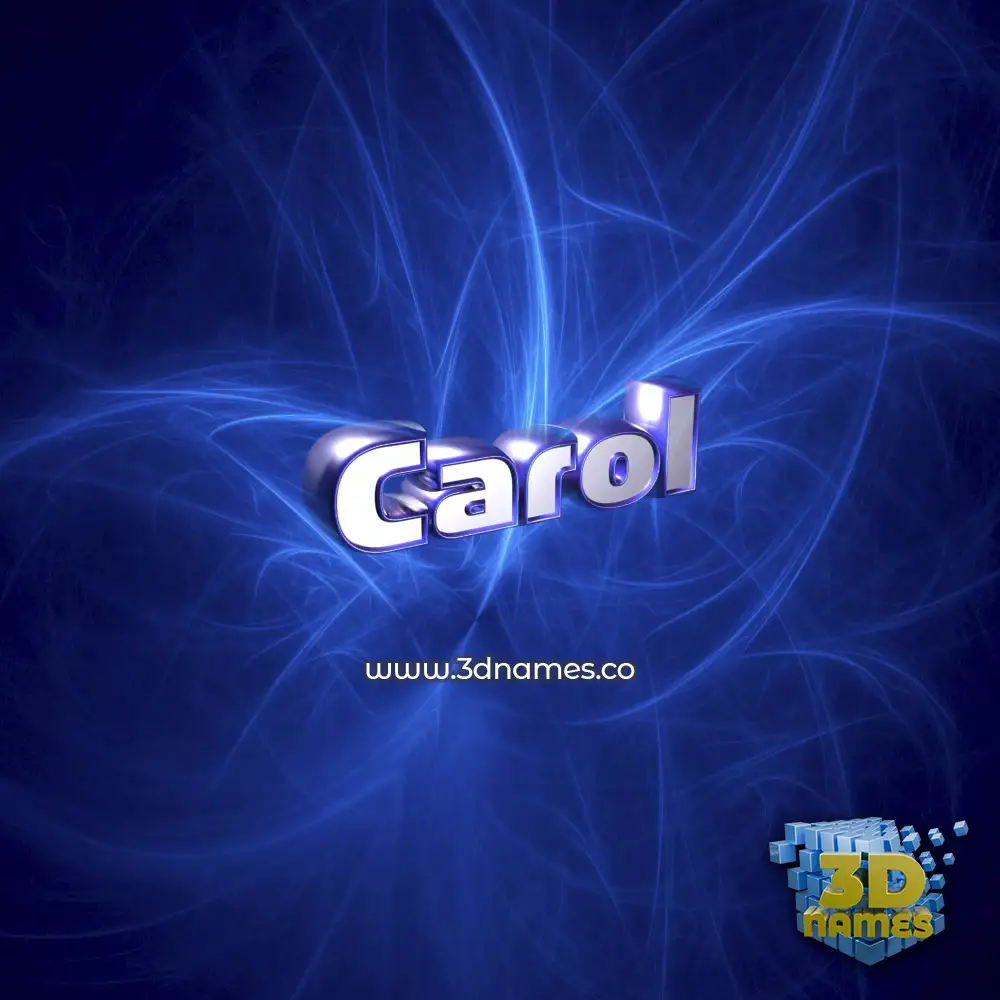 carol in Plasma style - 3D name wallpaper