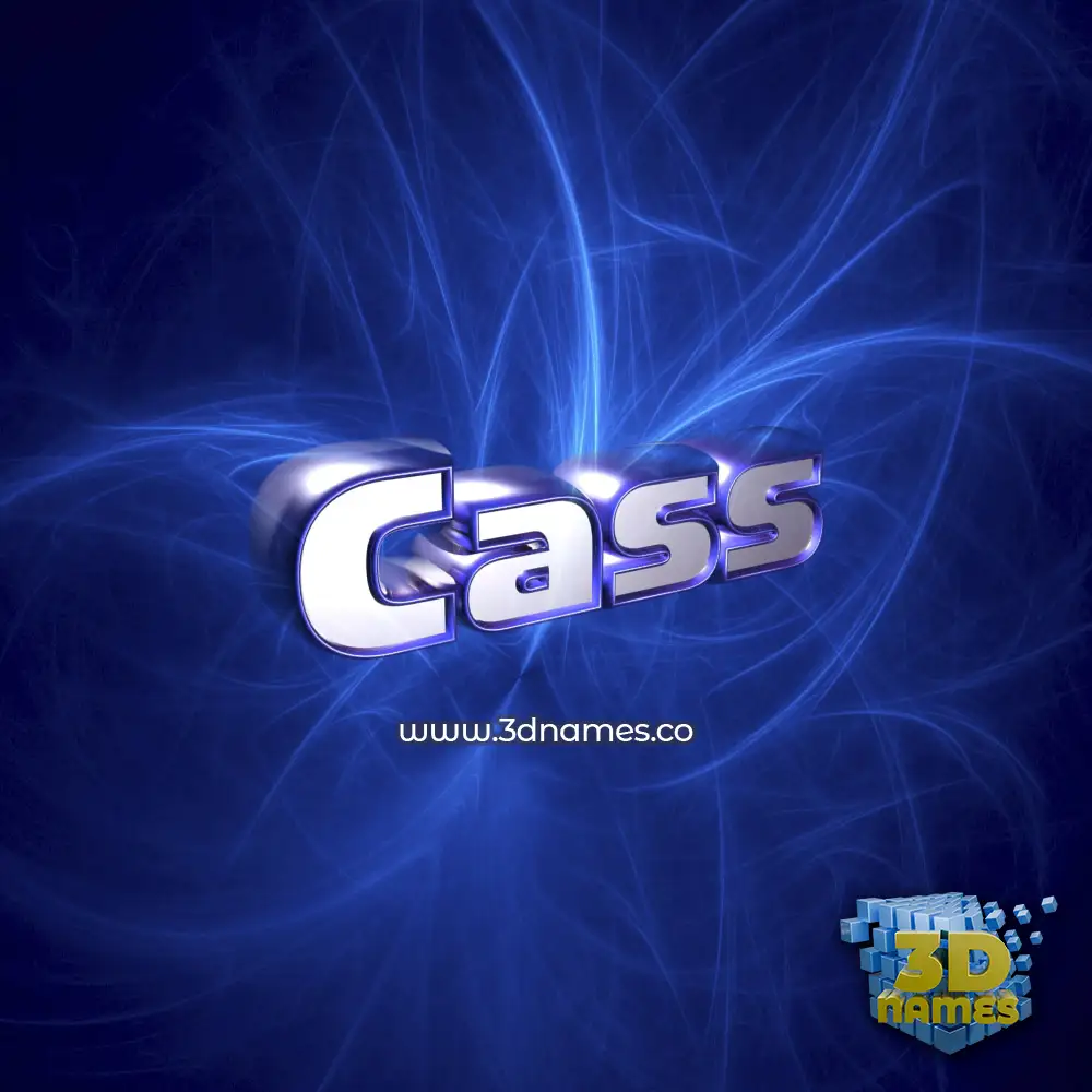 cass in Plasma style - 3D name wallpaper