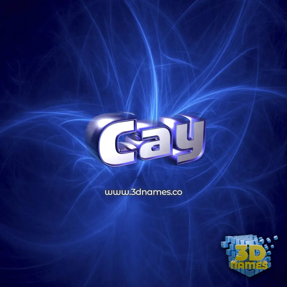 cay in Plasma style - 3D name wallpaper