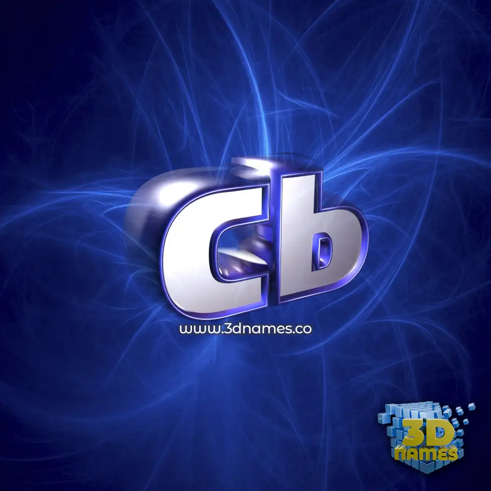 cb in Plasma style - 3D name wallpaper