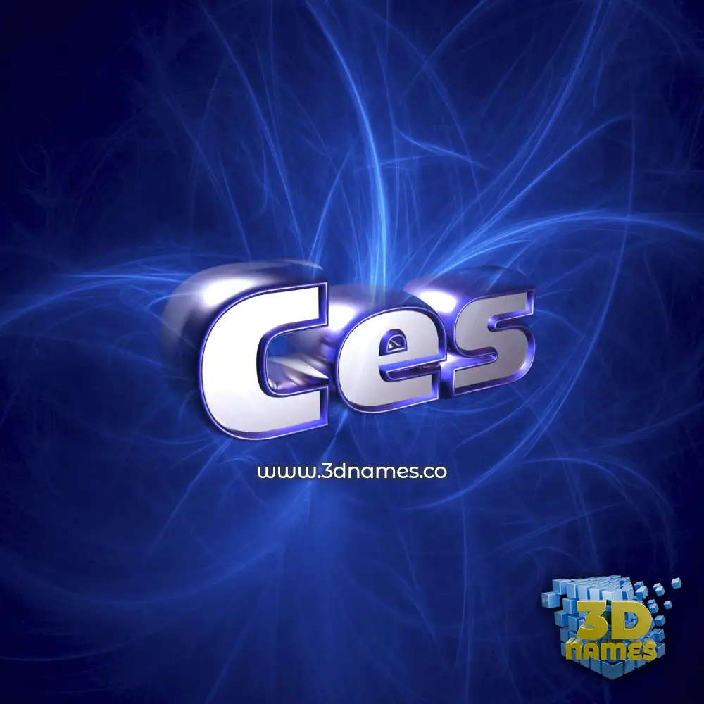 ces in Plasma style - 3D name wallpaper