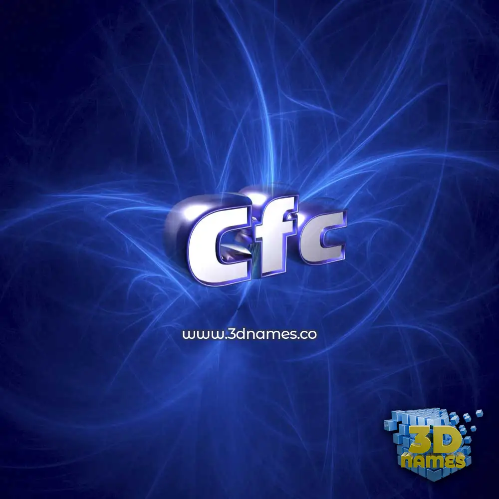 cfc in Plasma style - 3D name wallpaper