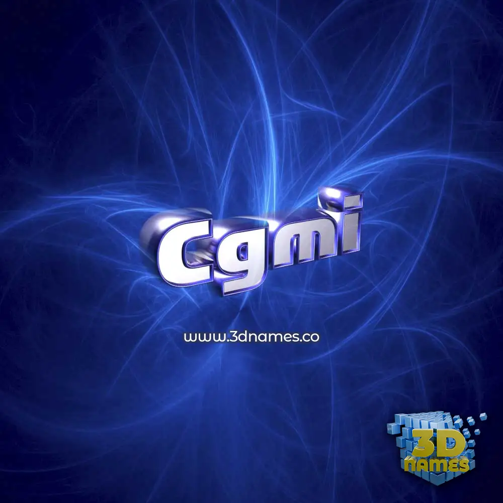 cgmi in Plasma style - 3D name wallpaper