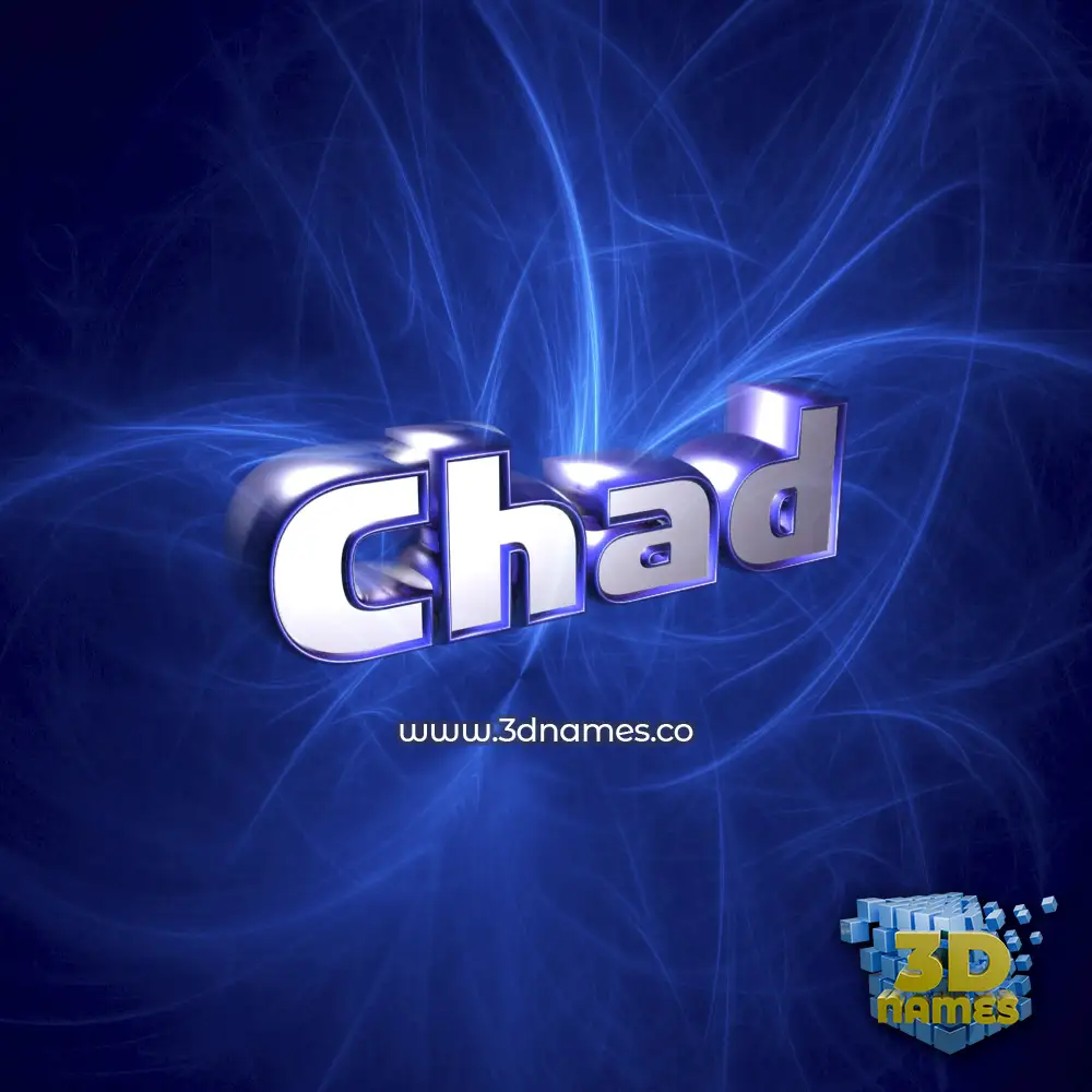 chad in Plasma style - 3D name wallpaper