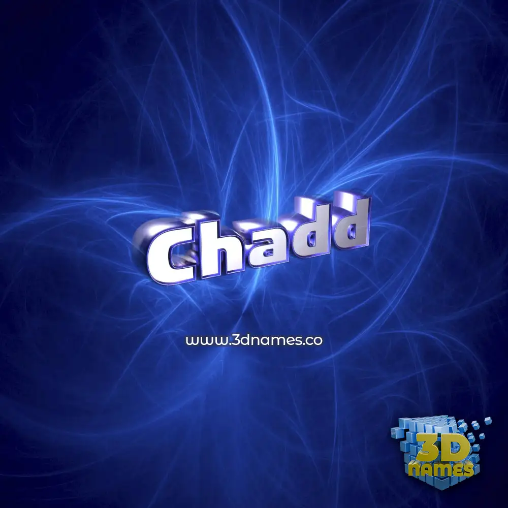 chadd in Plasma style - 3D name wallpaper