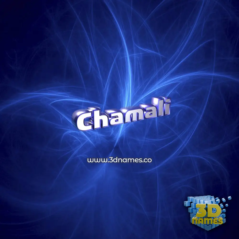 chamali in Plasma style - 3D name wallpaper
