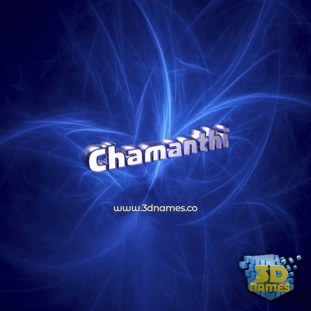 chamanthi in Plasma style - 3D name wallpaper