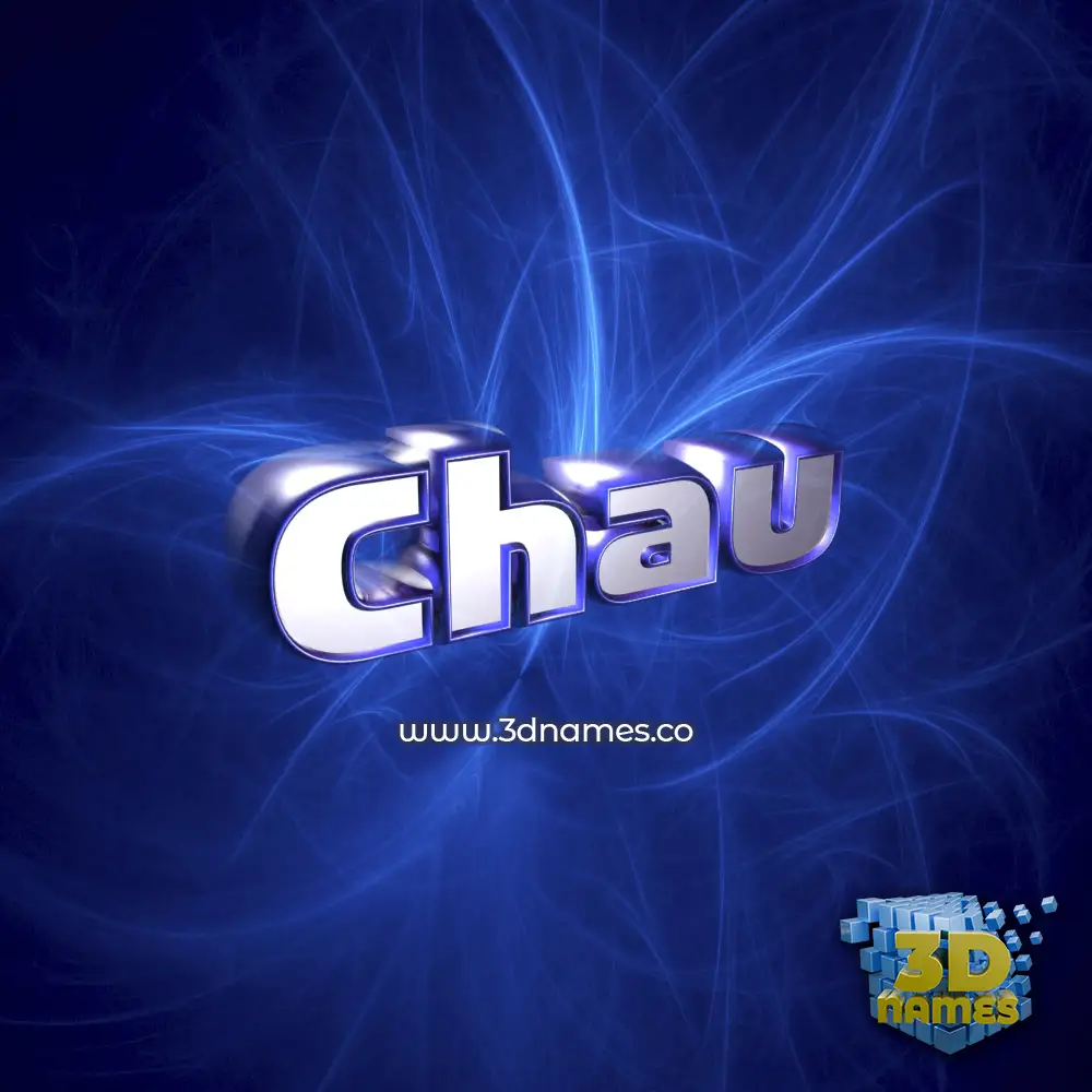 chau in Plasma style - 3D name wallpaper