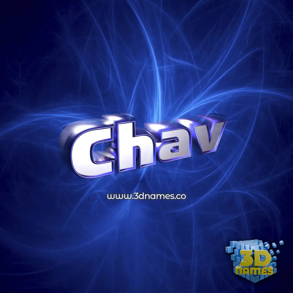 chav in Plasma style - 3D name wallpaper
