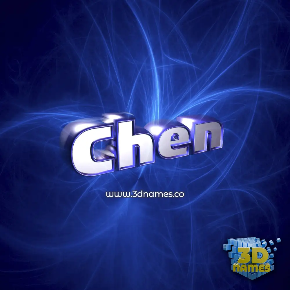 chen in Plasma style - 3D name wallpaper