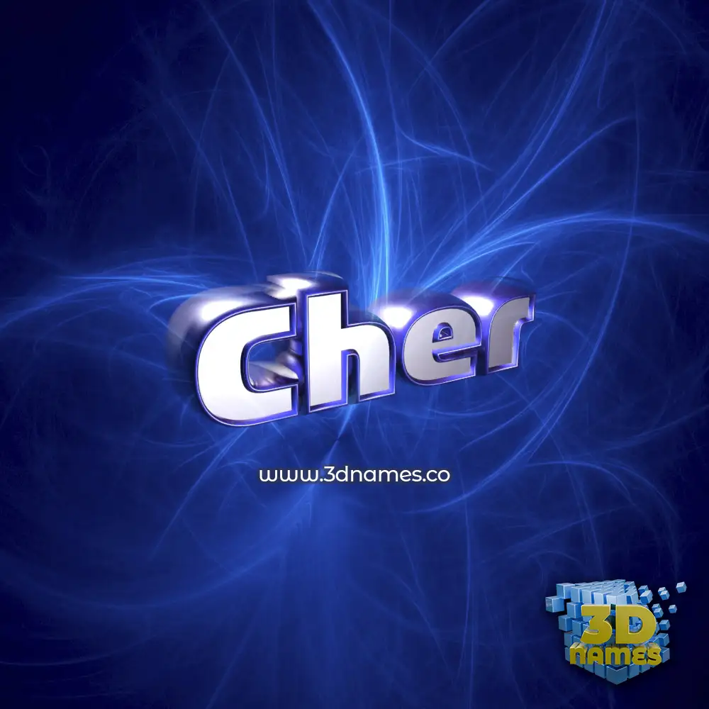 cher in Plasma style - 3D name wallpaper