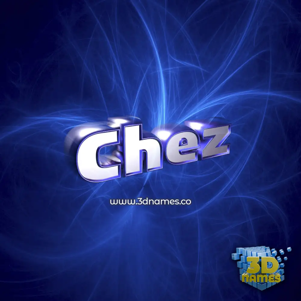 chez in Plasma style - 3D name wallpaper