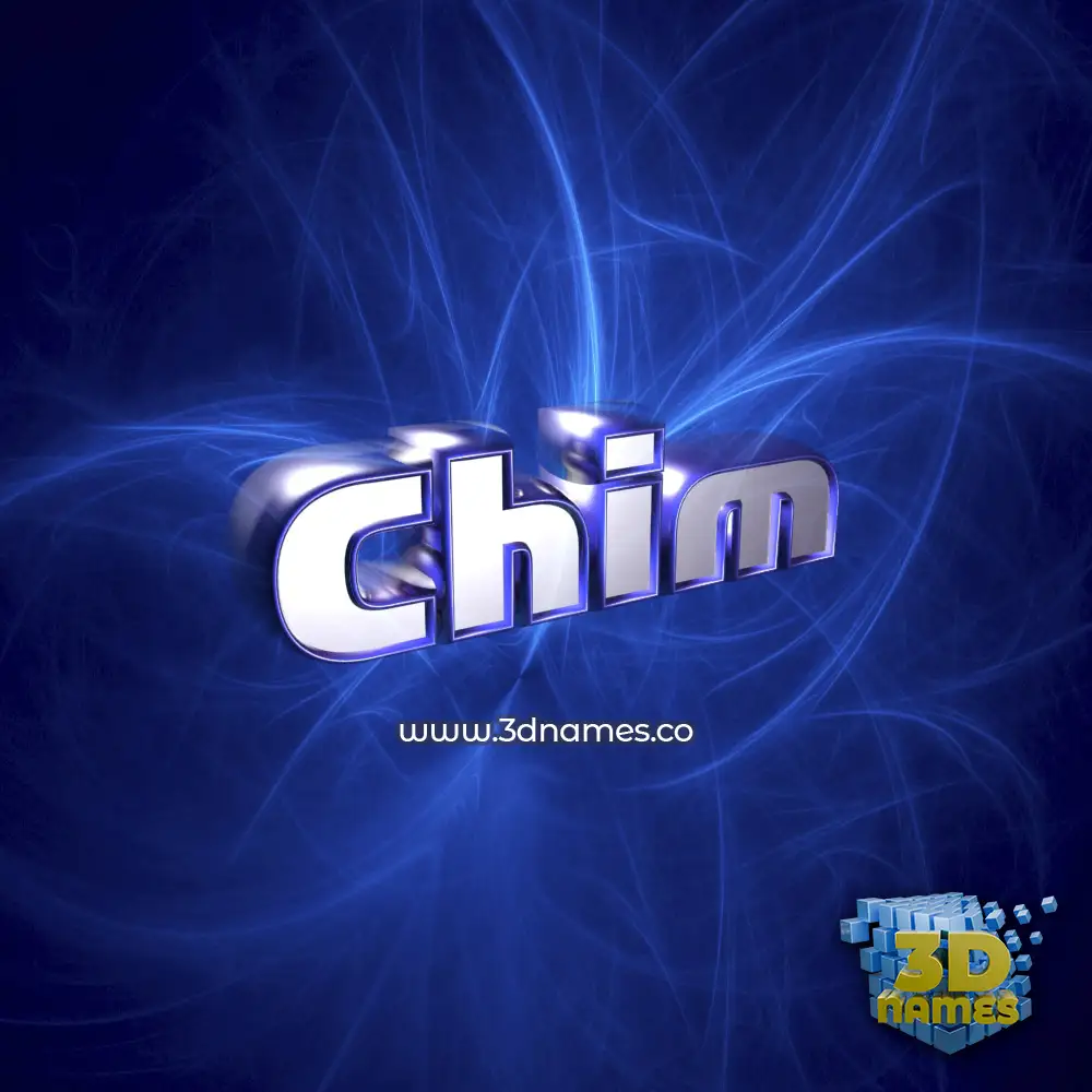 chim in Plasma style - 3D name wallpaper