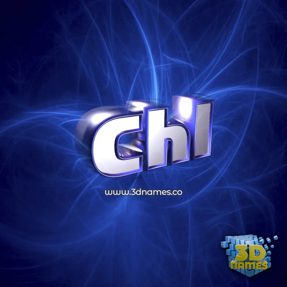 chl in Plasma style - 3D name wallpaper