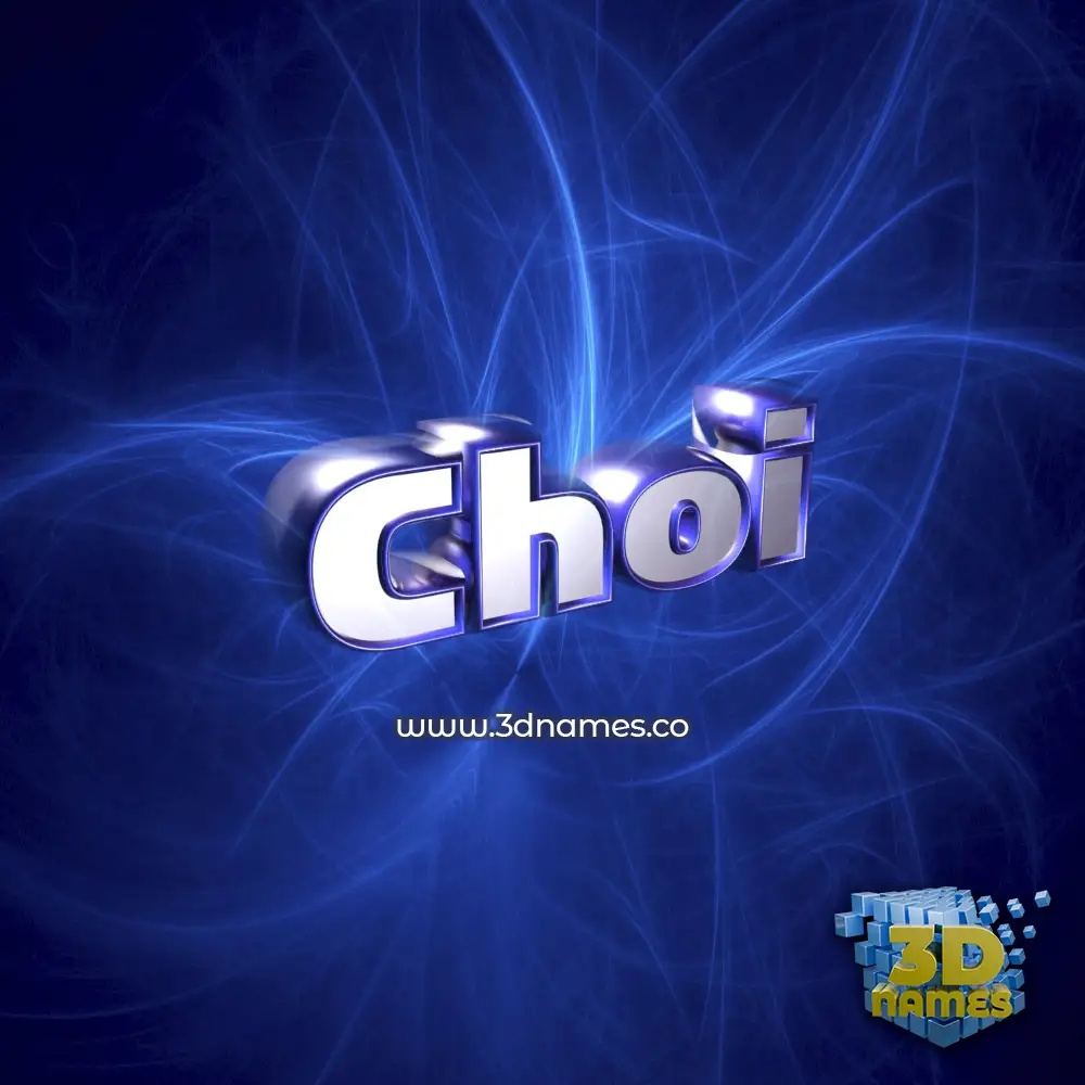 choi in Plasma style - 3D name wallpaper