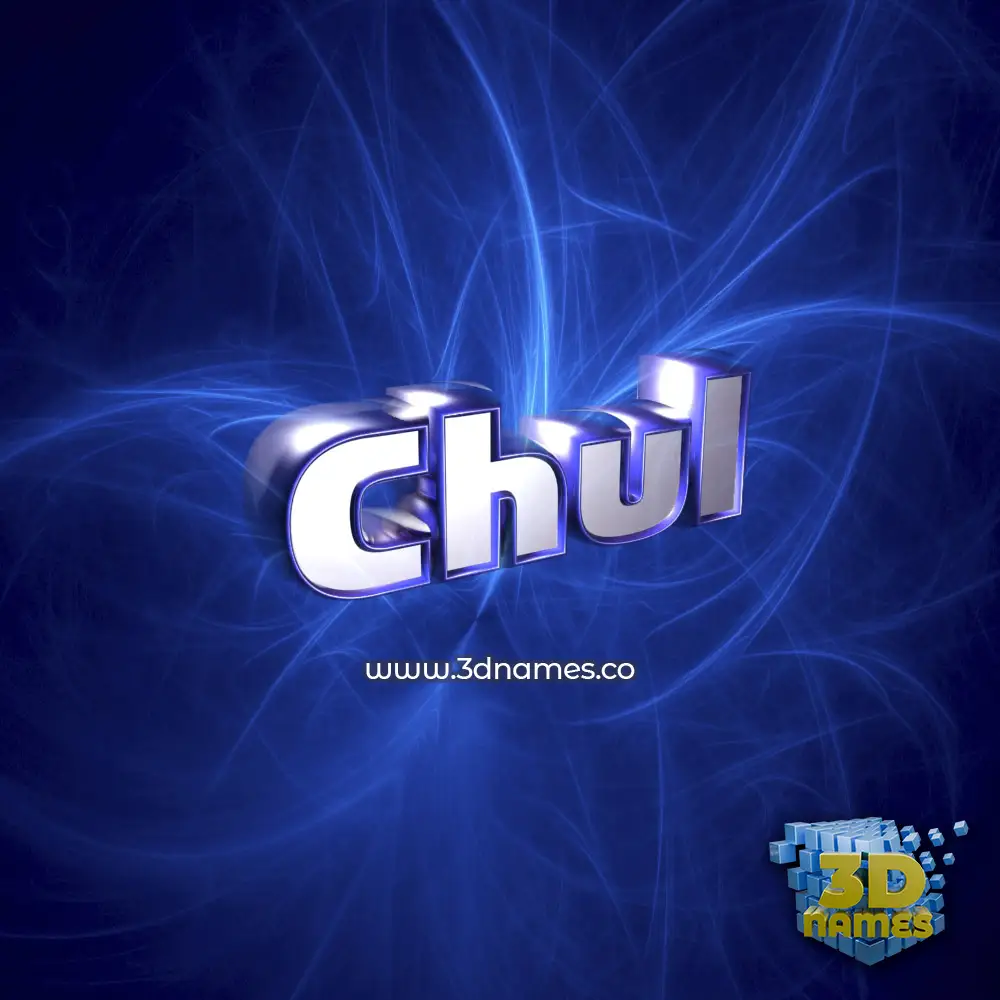 chul in Plasma style - 3D name wallpaper