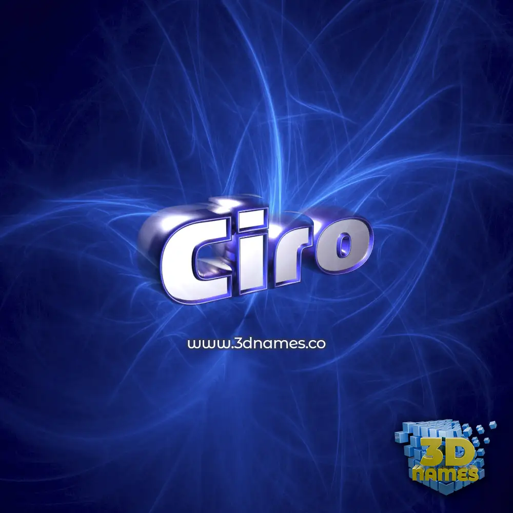 ciro in Plasma style - 3D name wallpaper