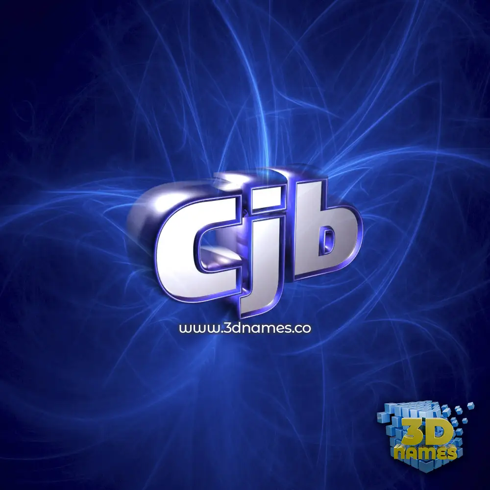 cjb in Plasma style - 3D name wallpaper