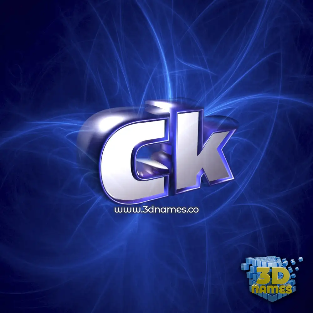 ck in Plasma style - 3D name wallpaper
