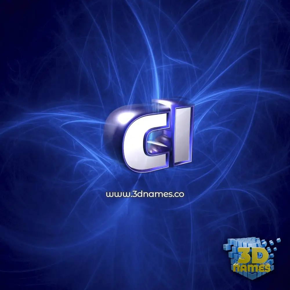 cl in Plasma style - 3D name wallpaper