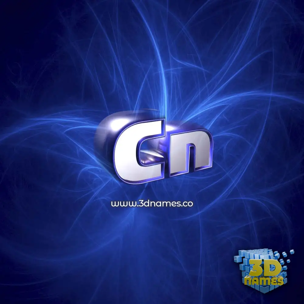 cn in Plasma style - 3D name wallpaper