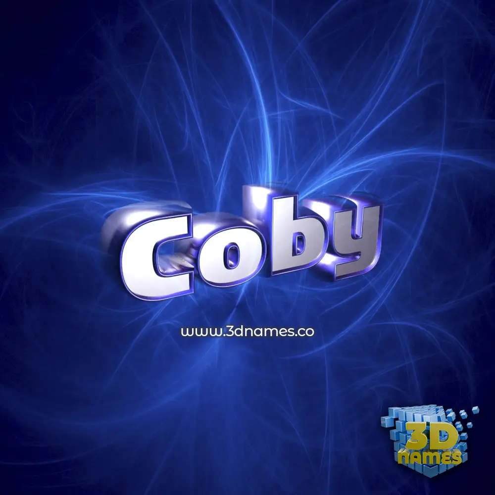 coby in Plasma style - 3D name wallpaper
