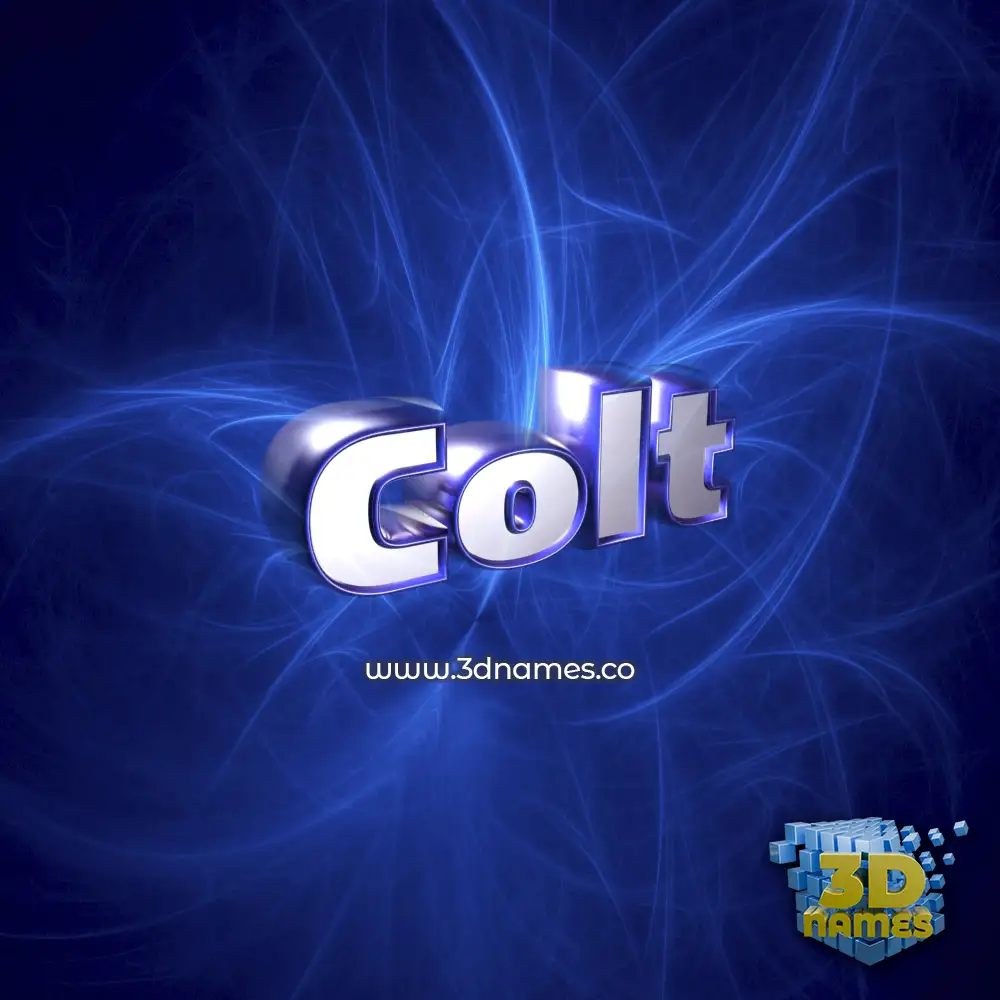 colt in Plasma style - 3D name wallpaper
