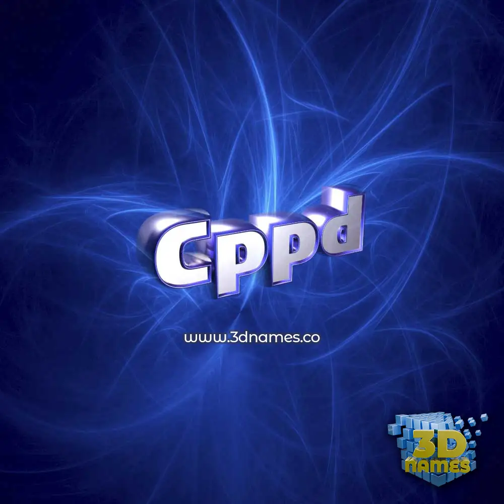 cppd in Plasma style - 3D name wallpaper