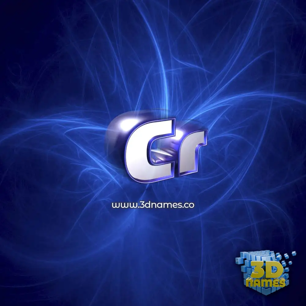 cr in Plasma style - 3D name wallpaper