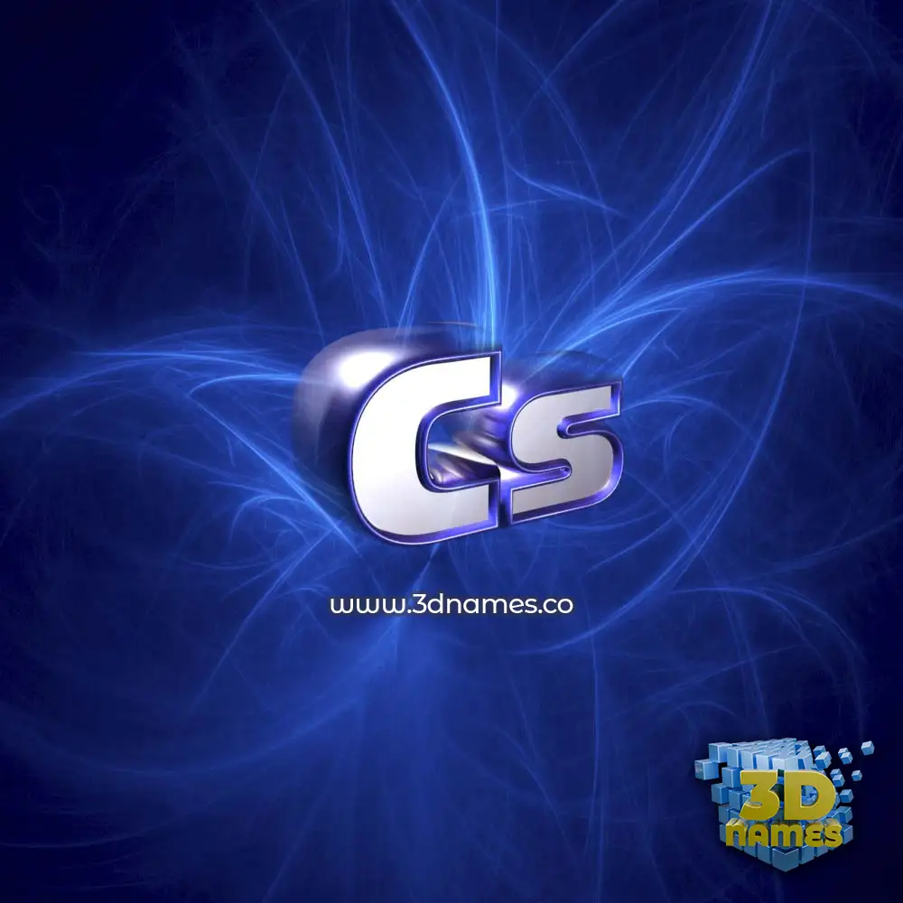 cs in Plasma style - 3D name wallpaper