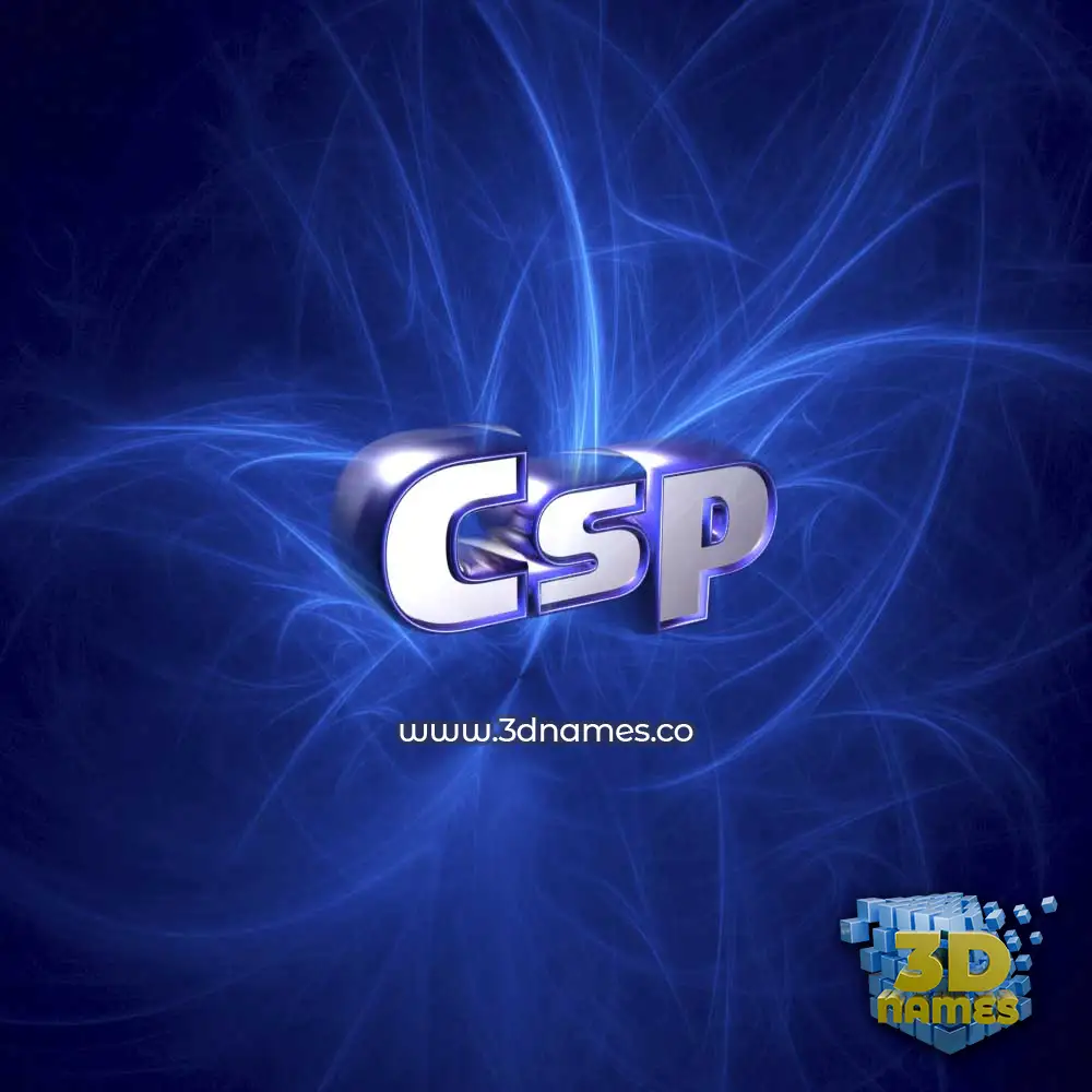 csp in Plasma style - 3D name wallpaper