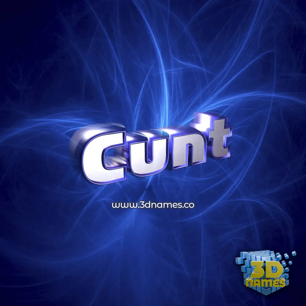 cunt in Plasma style - 3D name wallpaper