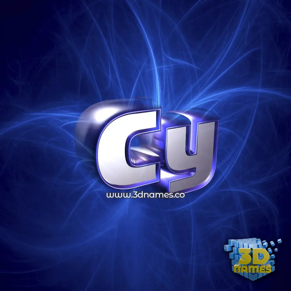 cy in Plasma style - 3D name wallpaper