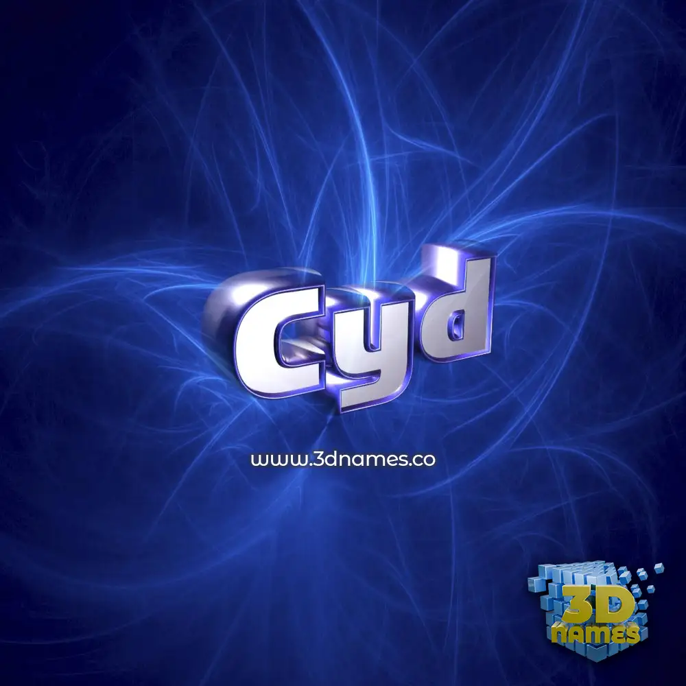 cyd in Plasma style - 3D name wallpaper