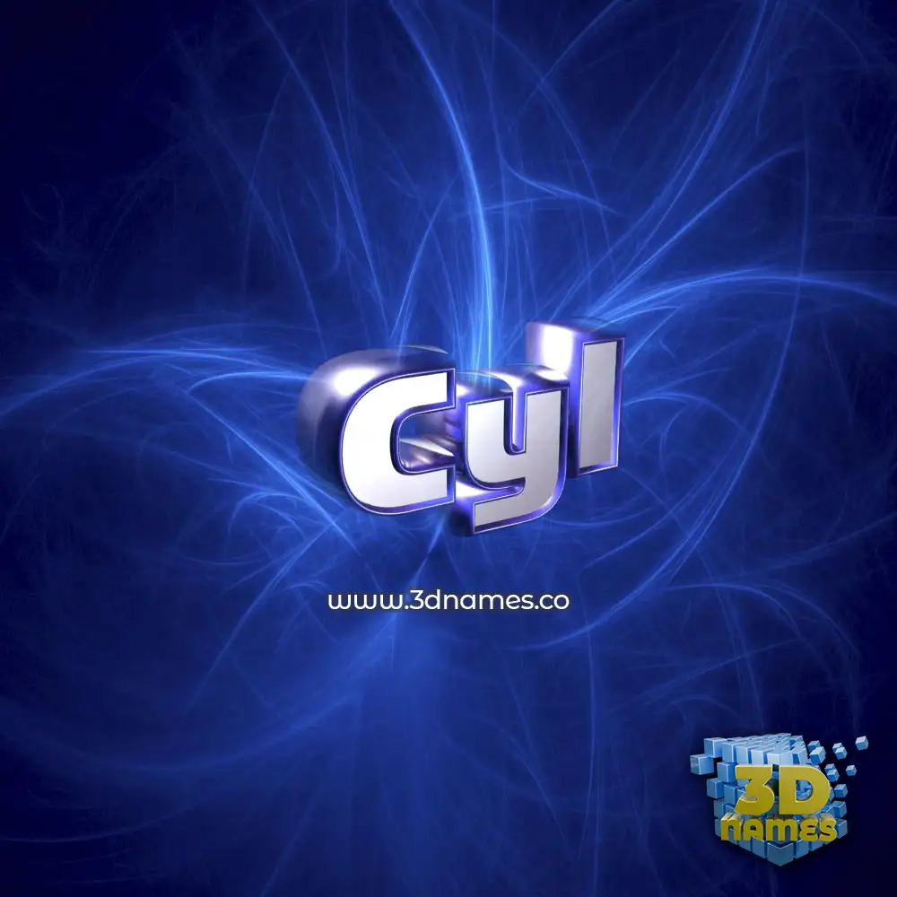 cyl in Plasma style - 3D name wallpaper