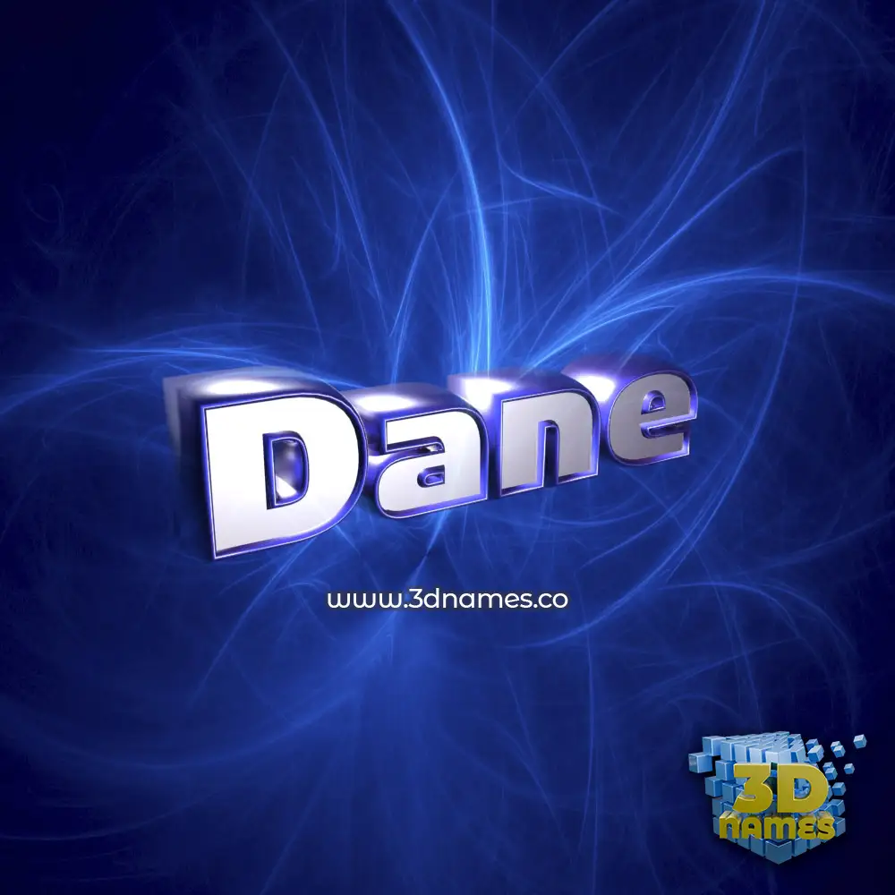dane in Plasma style - 3D name wallpaper