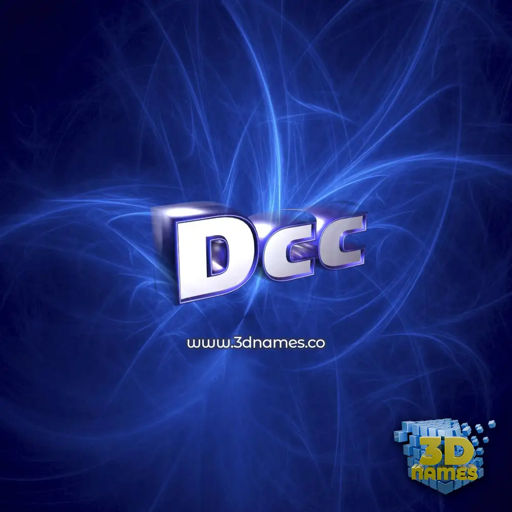 dcc in Plasma style - 3D name wallpaper