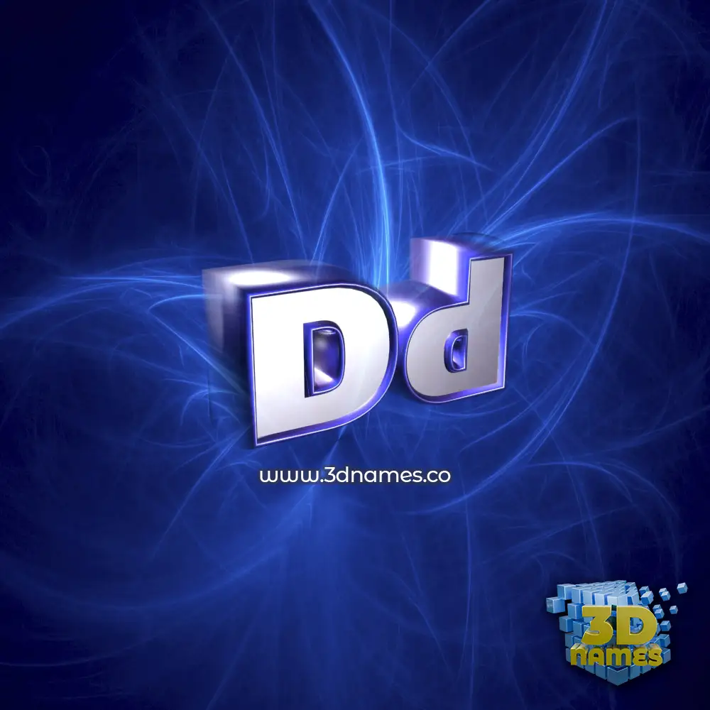 dd in Plasma style - 3D name wallpaper