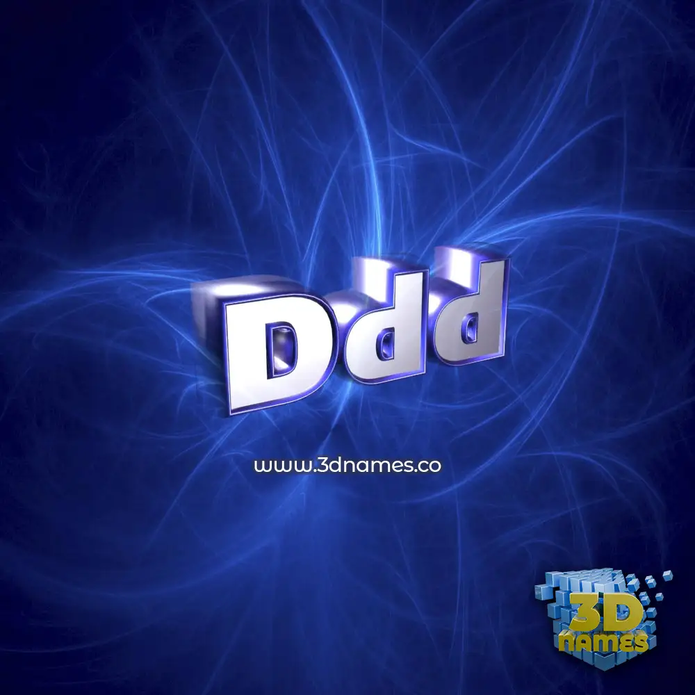 ddd in Plasma style - 3D name wallpaper