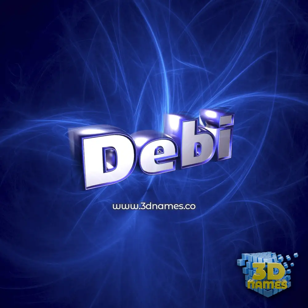 debi in Plasma style - 3D name wallpaper