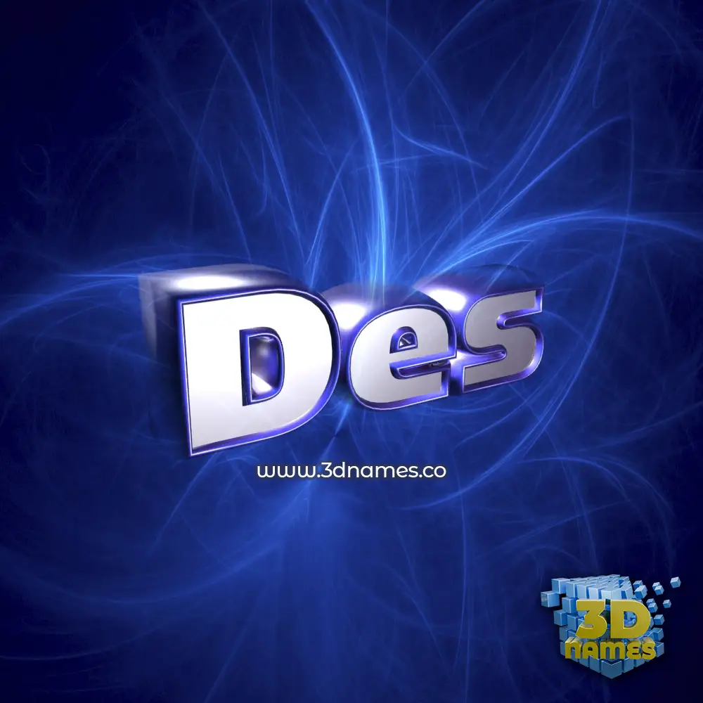 des in Plasma style - 3D name wallpaper