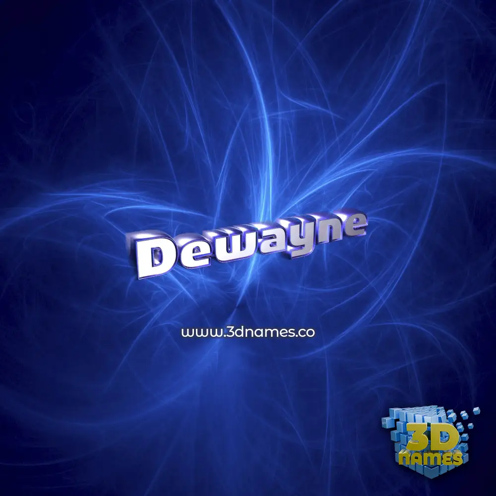dewayne in Plasma style - 3D name wallpaper