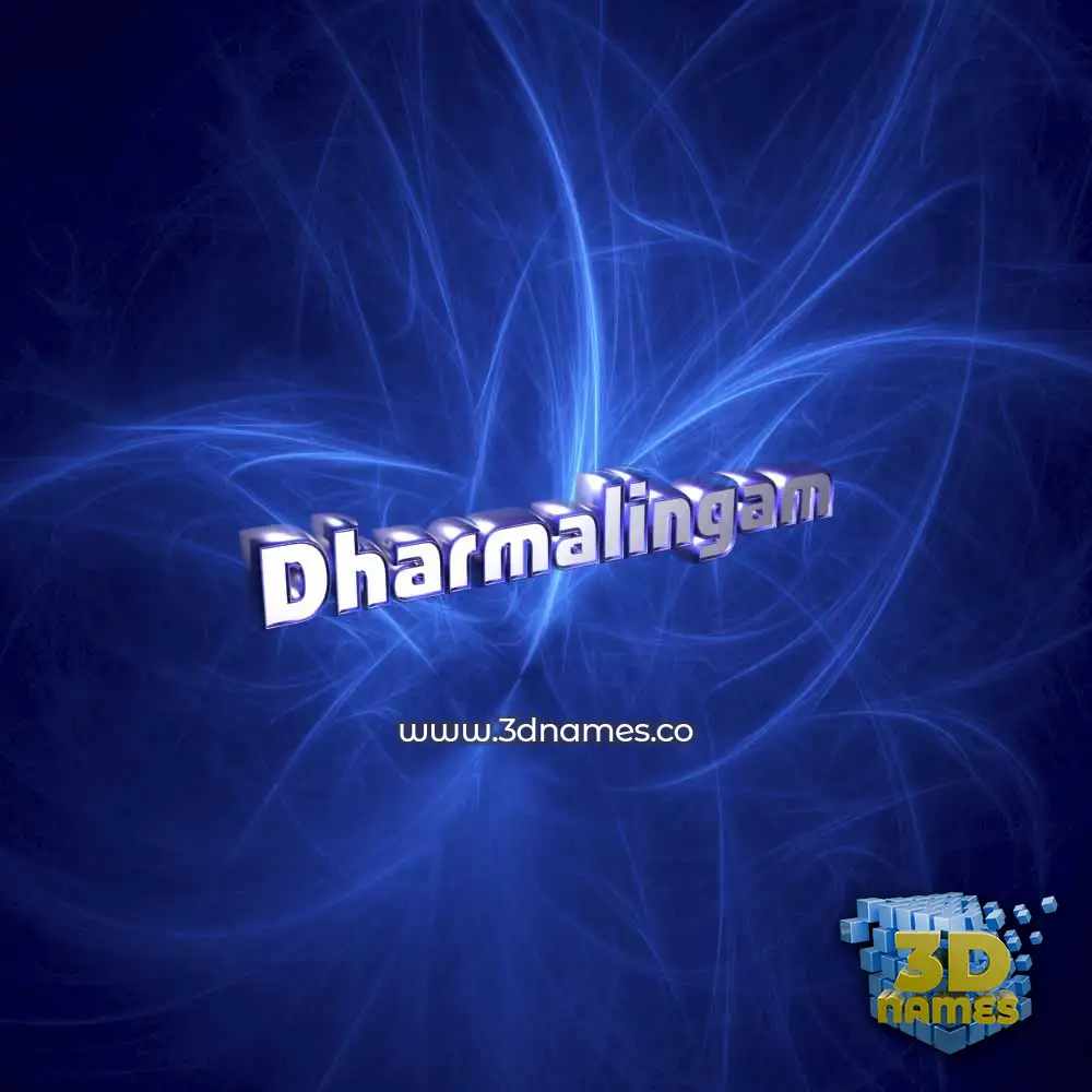 dharmalingam in Plasma style - 3D name wallpaper