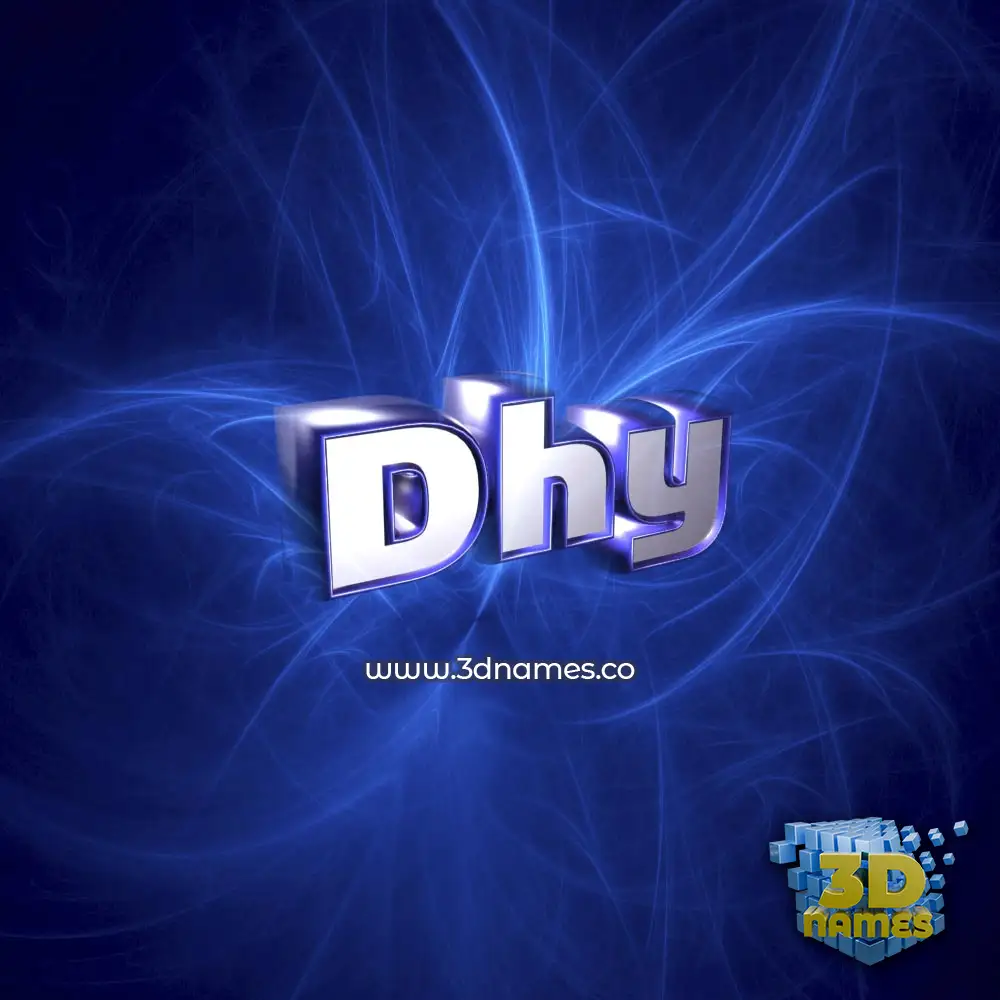 dhy in Plasma style - 3D name wallpaper